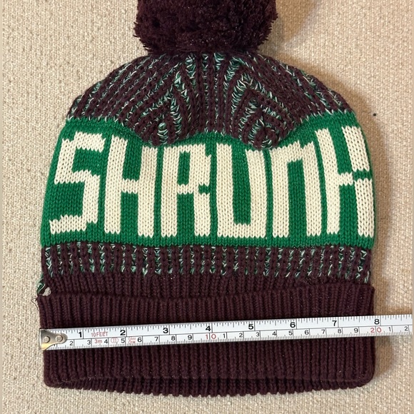 {Scotch Shrunk} Shrunk Melange Pom Pom Beanie Hat - Sz S - Picture 8 of 8